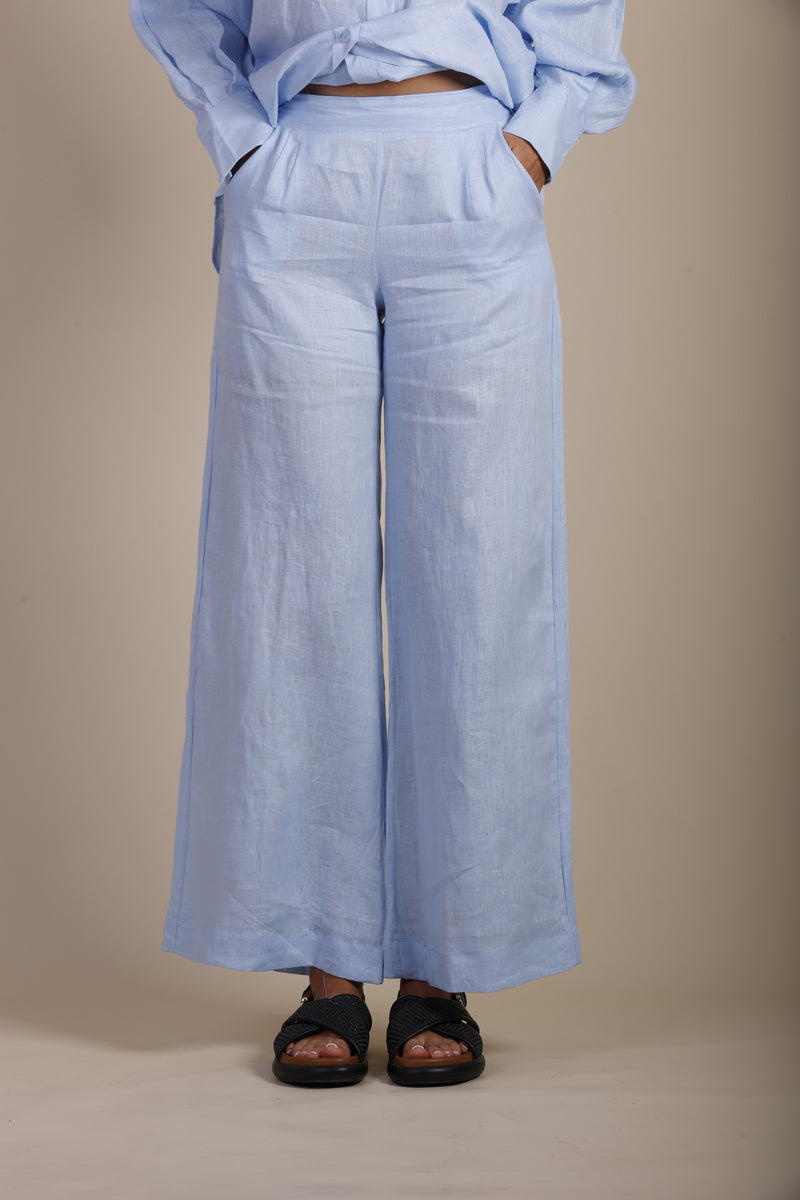 Baby blue linen pant