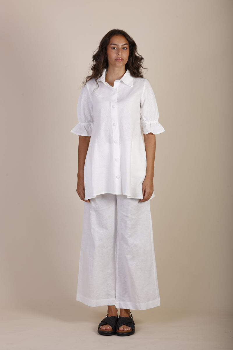 White linen pant