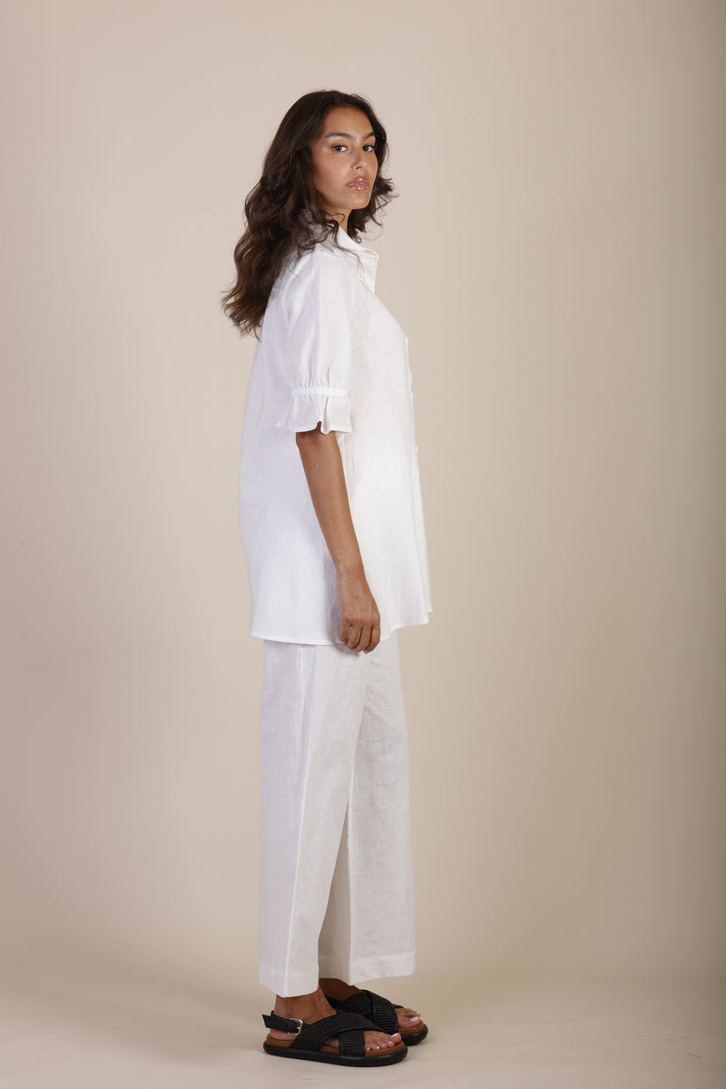 White linen pant