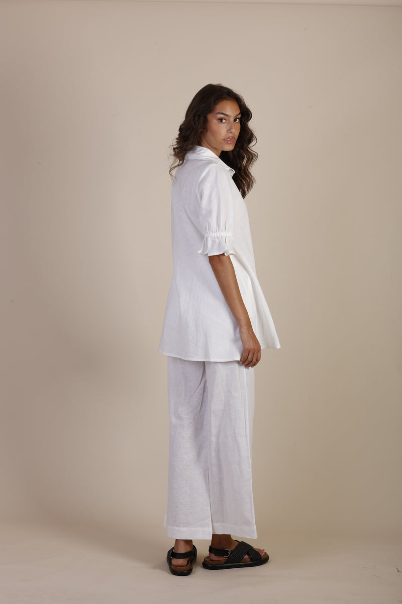 White linen pant