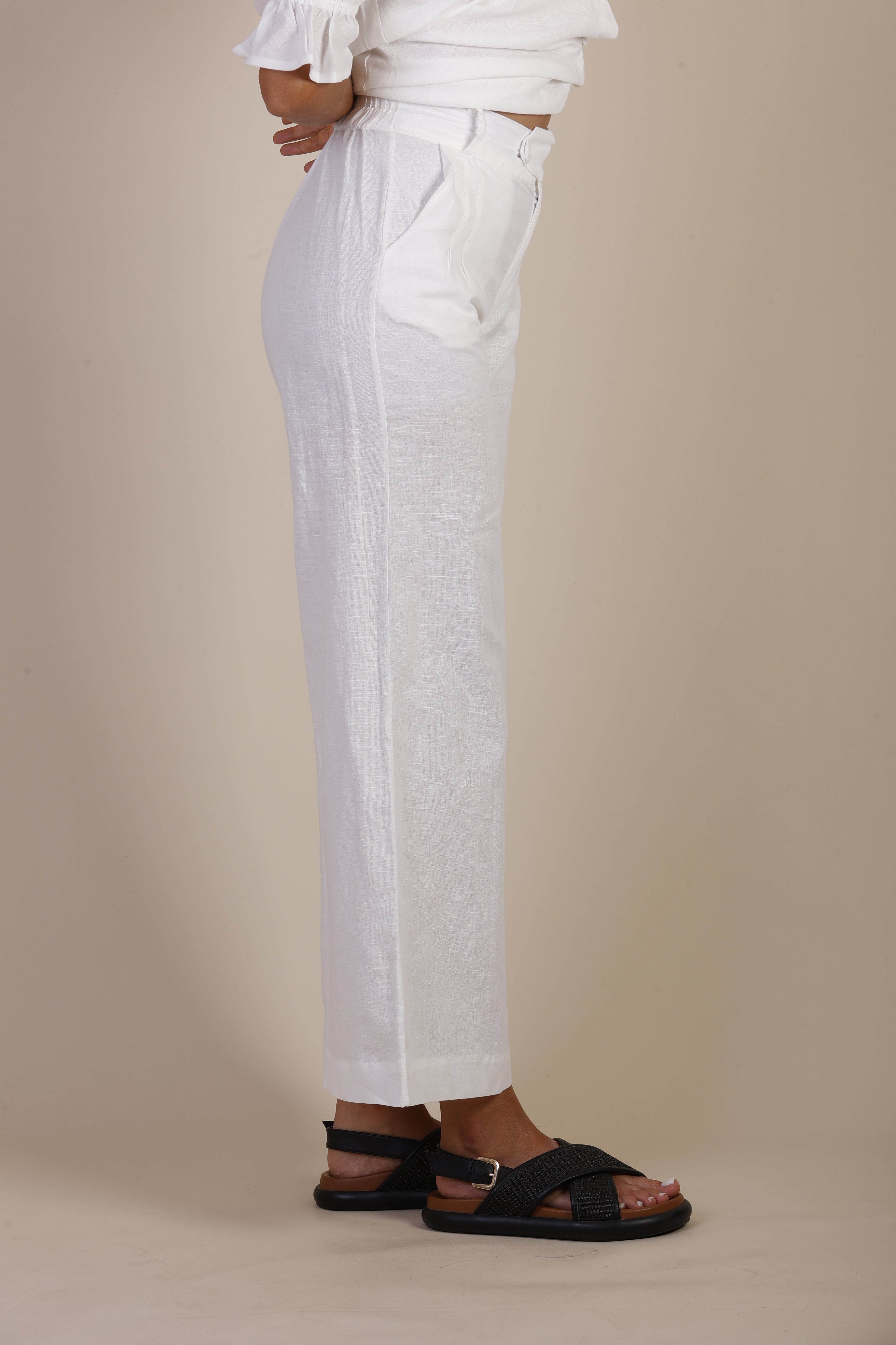 White linen pant