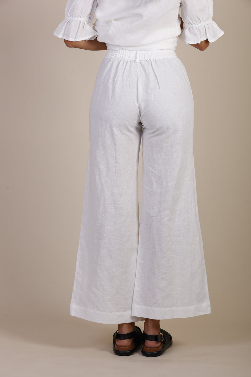 White linen pant