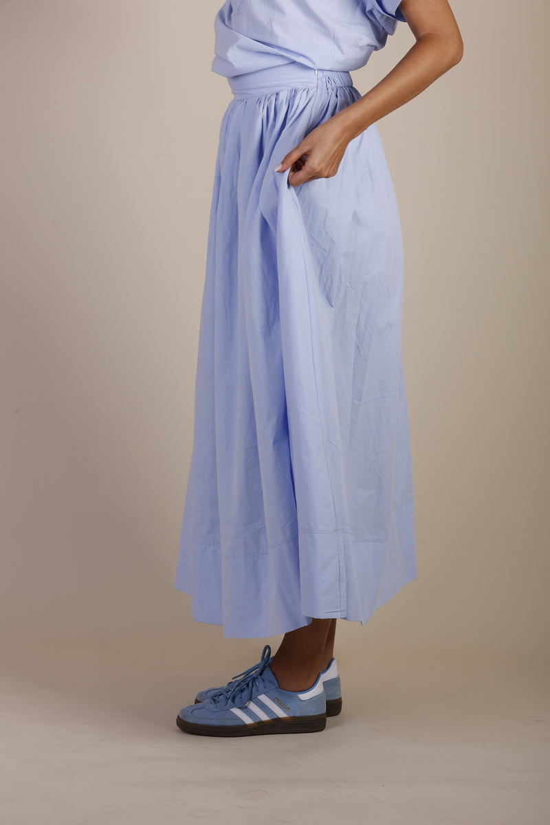 coastal elegance baby blue skirt