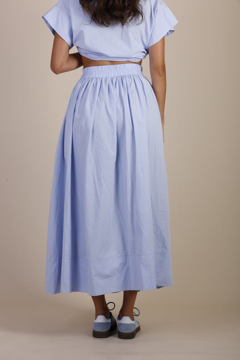 coastal elegance baby blue skirt