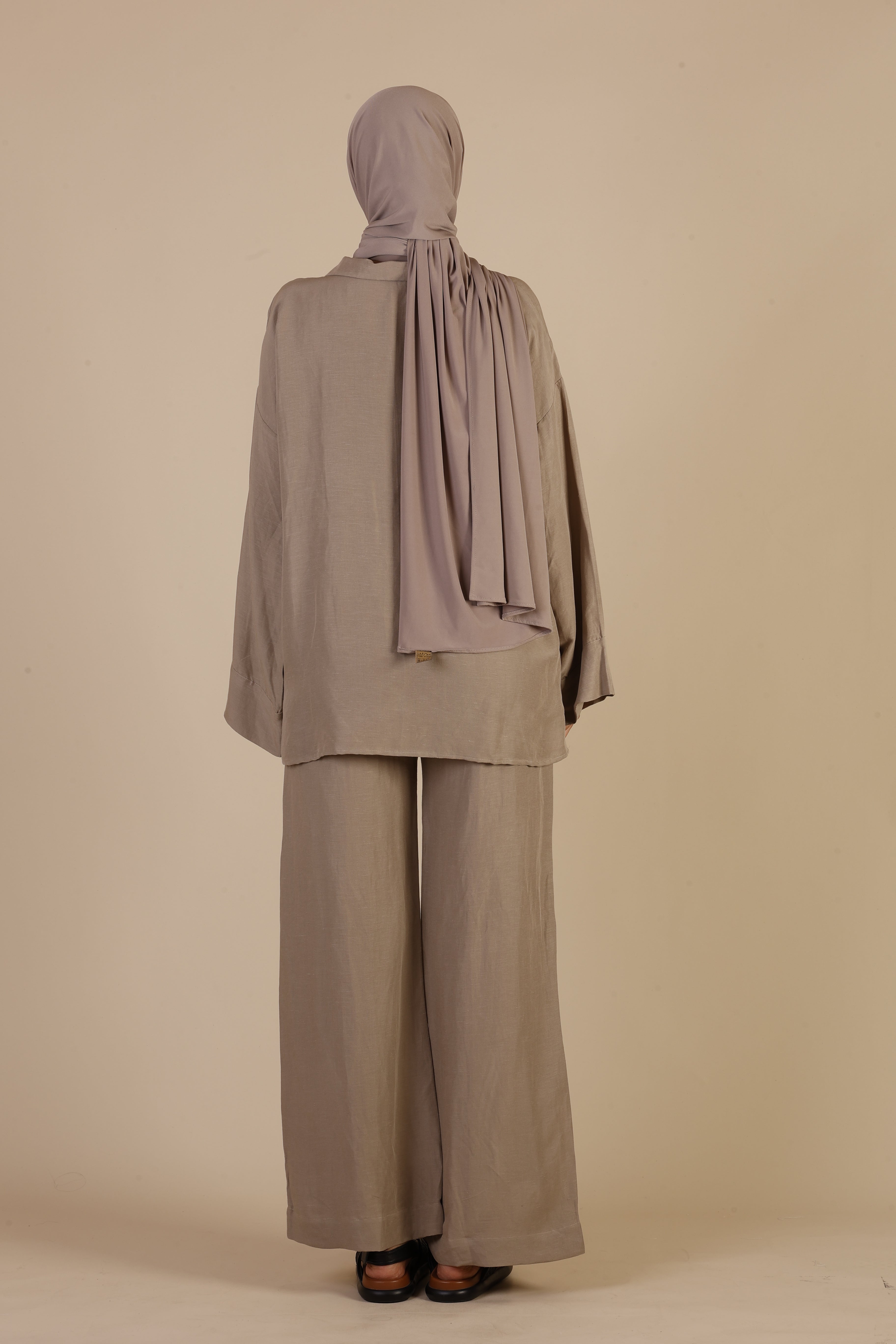 khaki wide pant